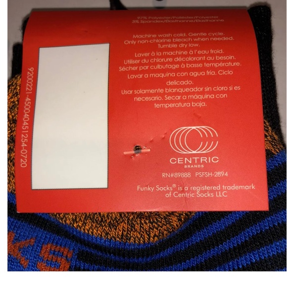 RIP Halloween Crew Socks 2 Pair Men 6-12 Black Orange w Jack O'Lantern Bat NEW! - Picture 9 of 12